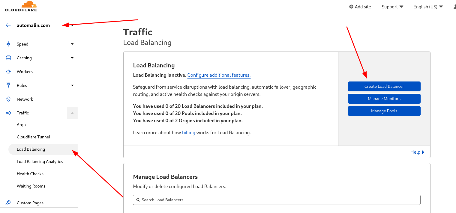 enable Traffic LoadBalancing